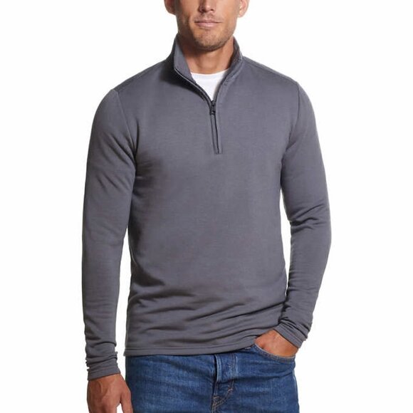 Weatherproof Vintage Pullover S Men’s Quarter Zip Gray Warm Soft Cozy Winter - Picture 1 of 6